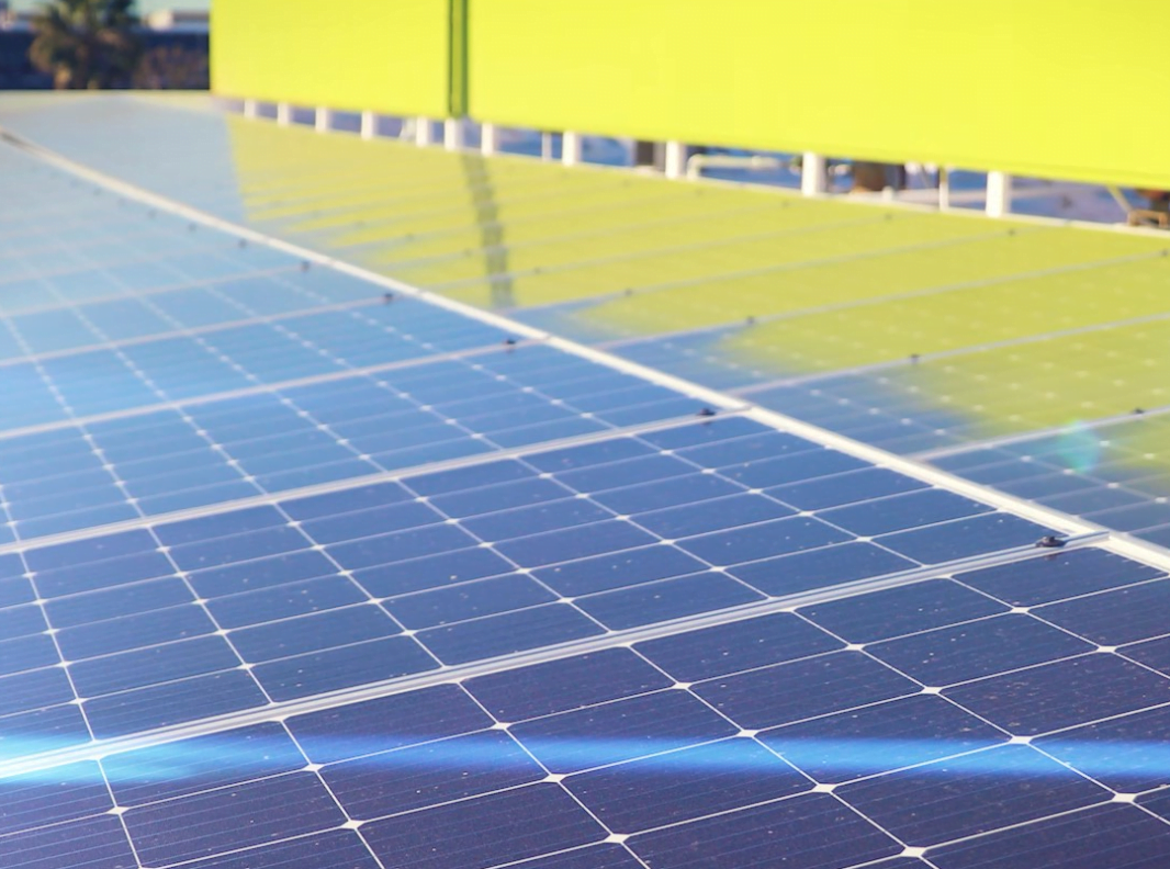 Close-up - Corporate Business Park Rooftop Commercial Solar - Irvine, CA