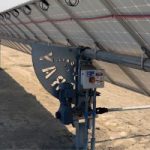 Close-up of Single-Axis Trackers at K&M Visser Dairy Agricultural Solar - Pixley, California