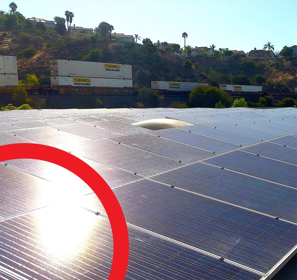 California Commercial Solar close-up