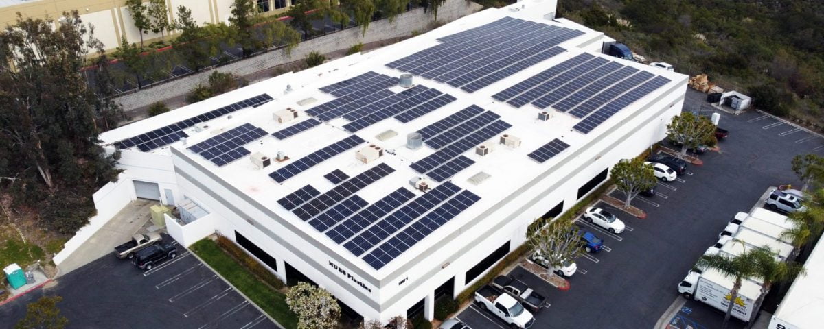 Pulled Back View - Nubs Plastics Commercial Solar - Vista, CA