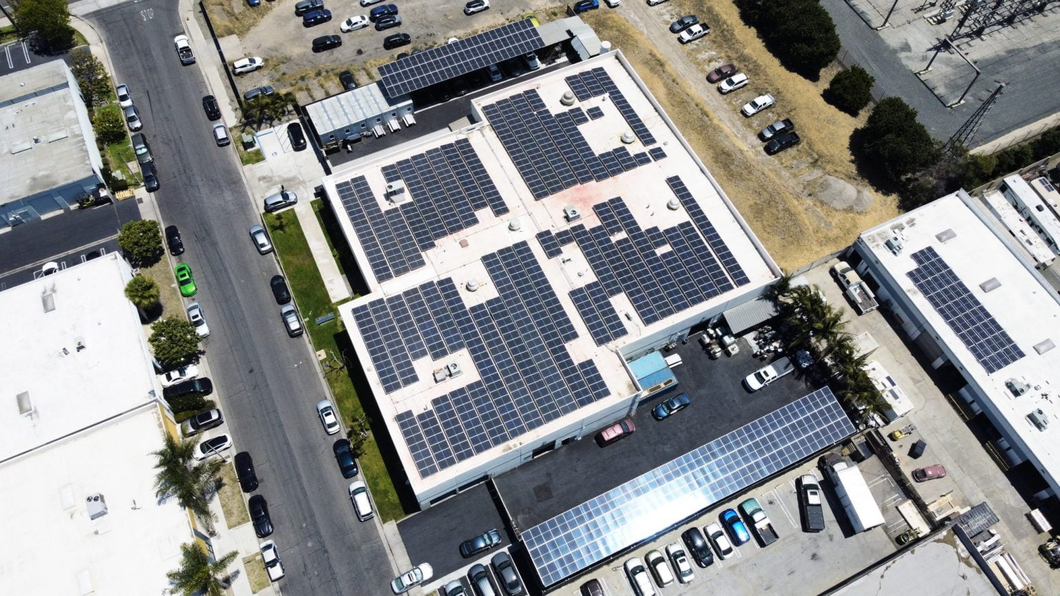 Precision Ferrites & Ceramics Commercial Solar Canopies - Huntington Beach, CA