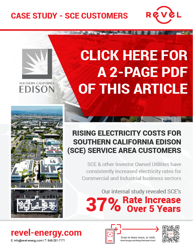 Electricity Costs Case Study Southern California Edison SCE 