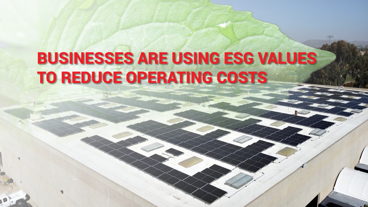 How businesses use ESG values to reduce operating costs